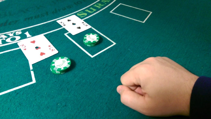 blackjack split - séparer les cartes
